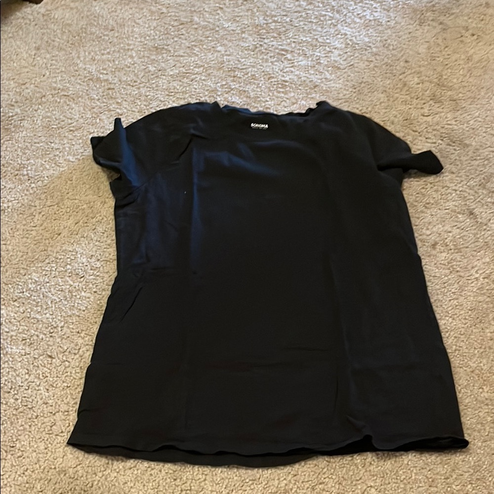 Black Short Sleeve Top